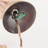 Brass and glass lantern pendant light, gold