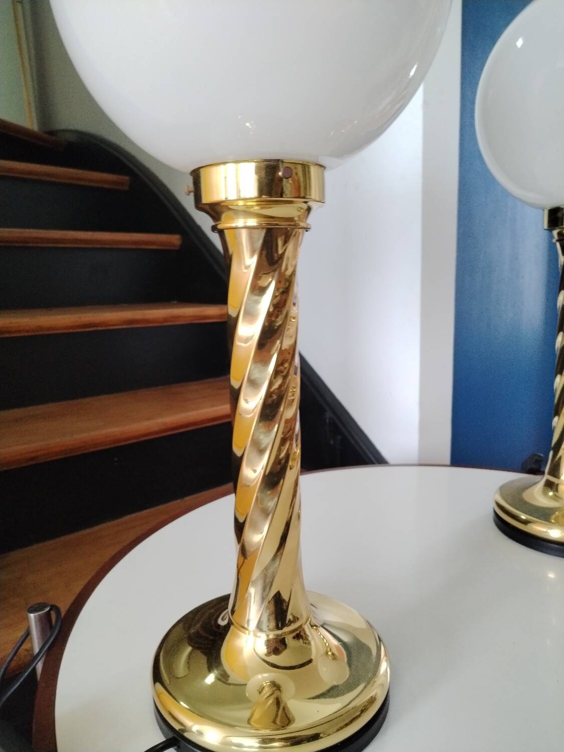 Pair of Vintage Rogo Leuchten Desk Lamps, 1970s.