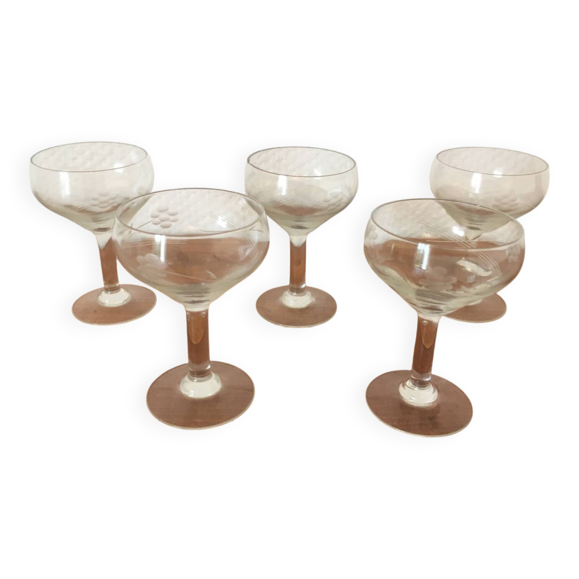 Antique glass service.