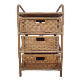 Commode en osier rotin