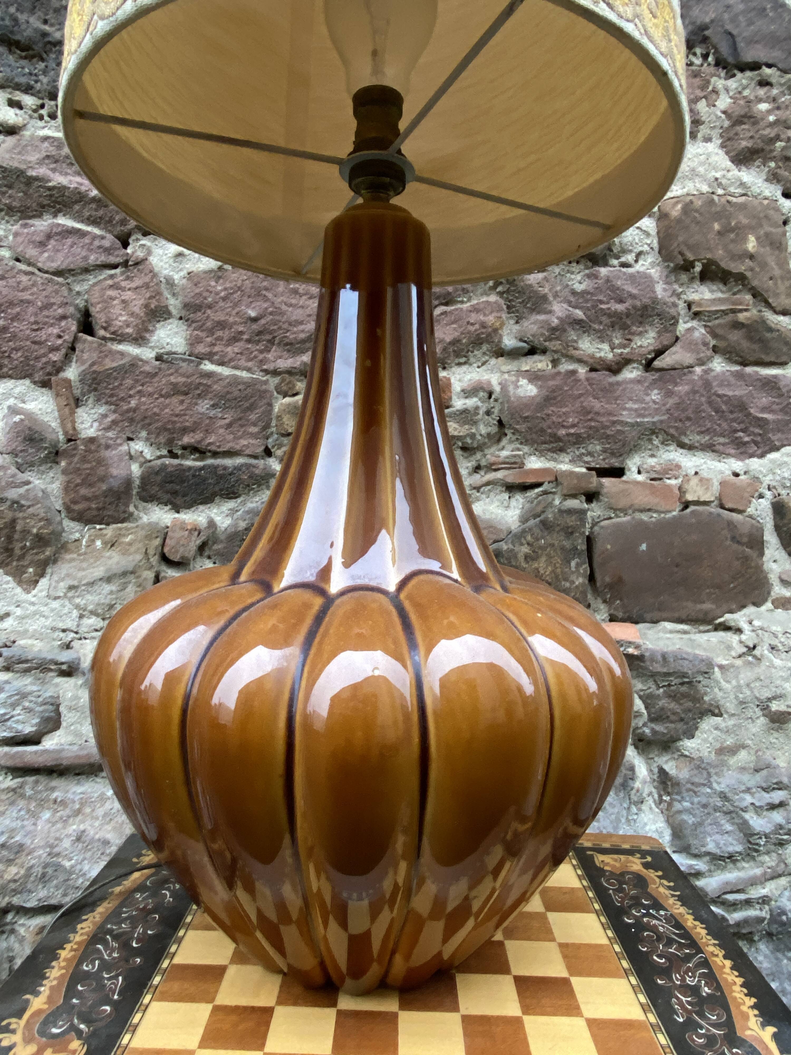 Vintage Ceramic Lamp 1970s