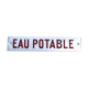 Plaque émaillée eau potable