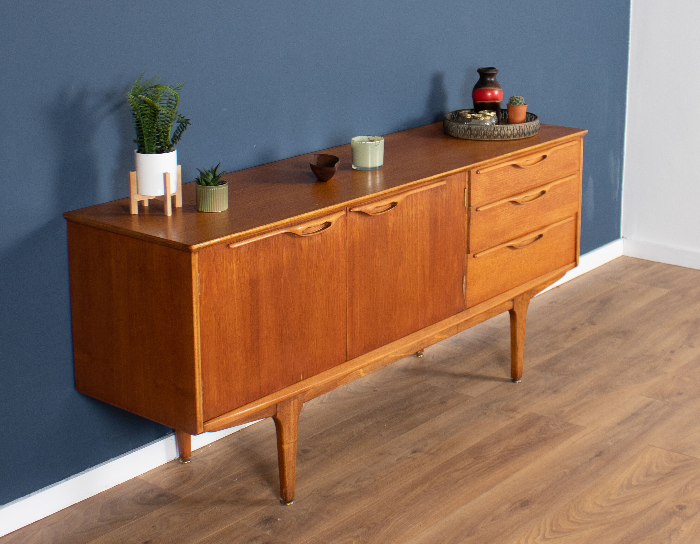 Retro teak 1960s short jentique classic mid century sideboard
