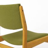 Vintage Scandinavian Oak Chair, 1970s, Norwegian Design, Newly Upholstered