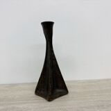 Brutalist bronze candle stick, 1970s