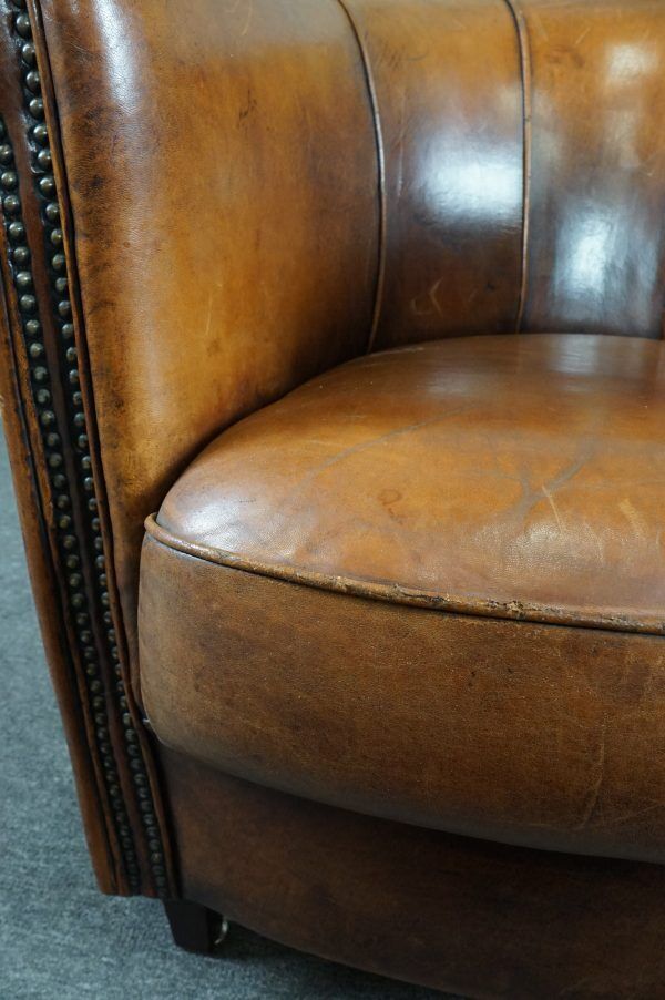 Club armchair in sheepskin, Joris