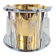 Brass Champagne Cooler with Glass Holder and Crystal flutes by Hans Turnwald for Freddotherm, Germany, 1960s, Set of 7