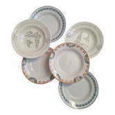 Assiettes creuses HBCM, St Amand