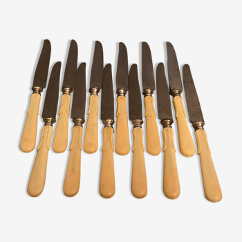 12 Napoleon III style entremet knives