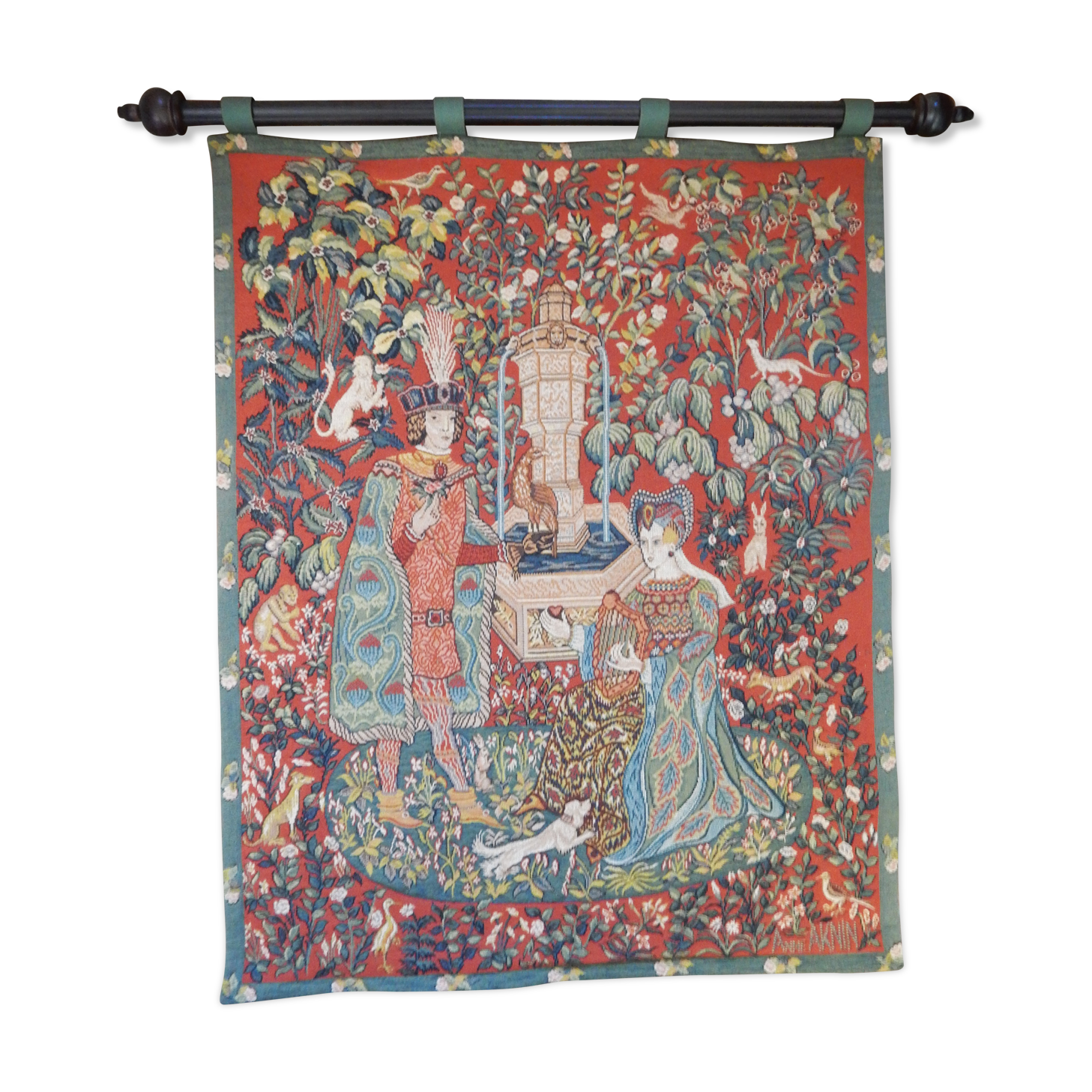 Medieval tapestry "The Novel of the Rose"