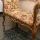 Louis XV style stool in carved wood