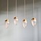 Suspension en cristal satiné (3 disponibles), début XXe siècle