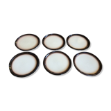 6 assiettes à dessert