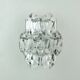 Elegant mid century sconce crystal glass prisms and chrome by kinkeldey 196
