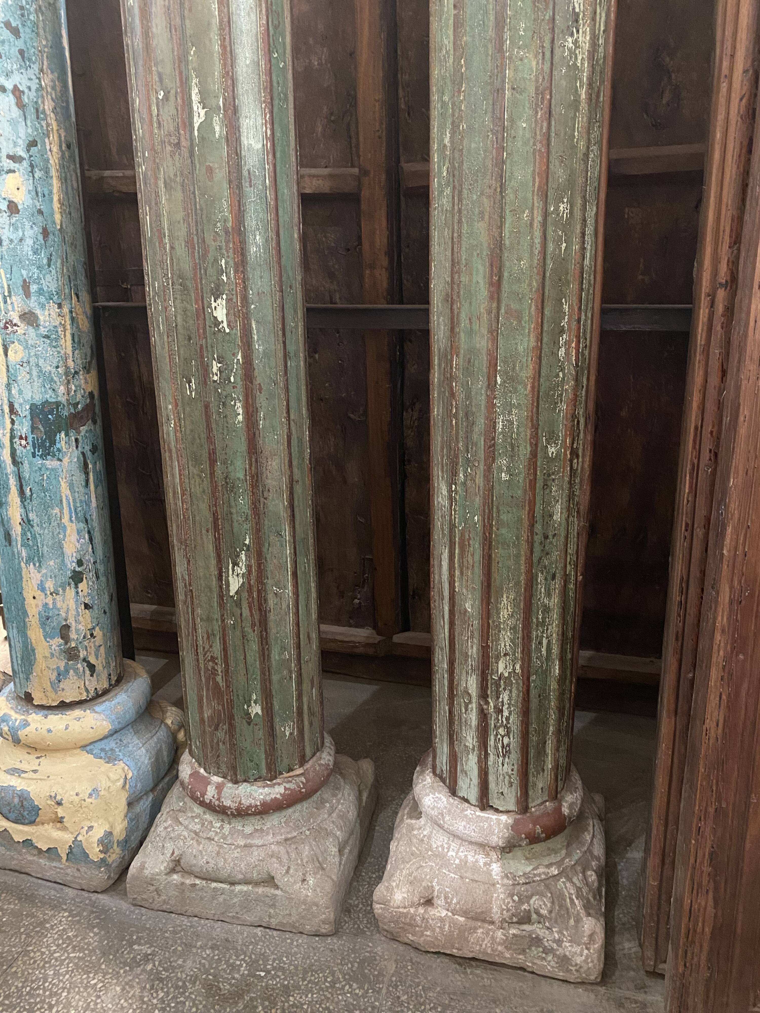 Wooden column