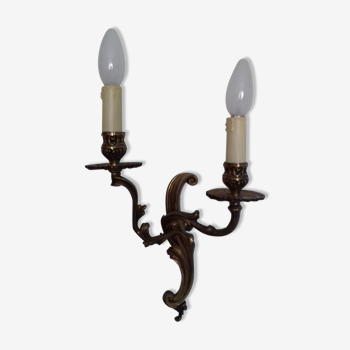 Bronze wall lamp Louis XV style Petitot lighting