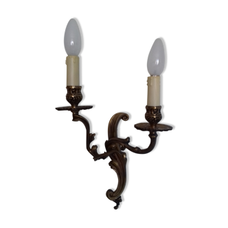 Bronze wall lamp Louis XV style Petitot lighting