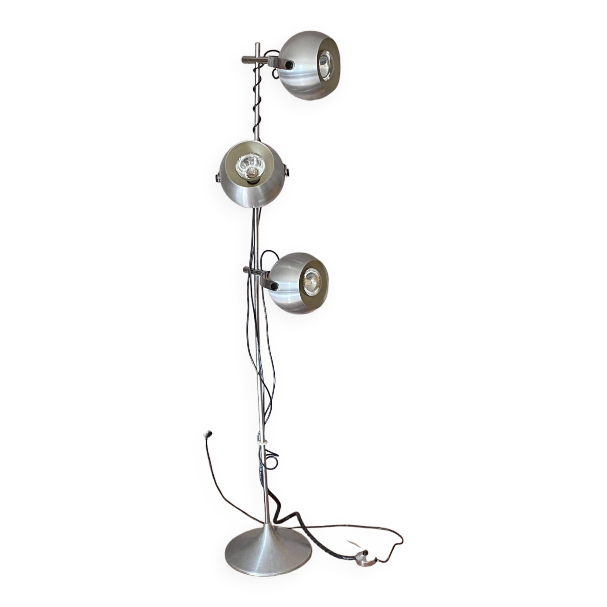 Eye ball floor lamp. 1970. 3 globes.