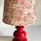 LAMPE Céramique Mûriers ANNEES 70