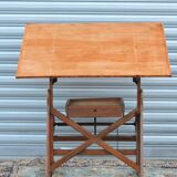 Architect's table has industrial adjustable design H Morin betting