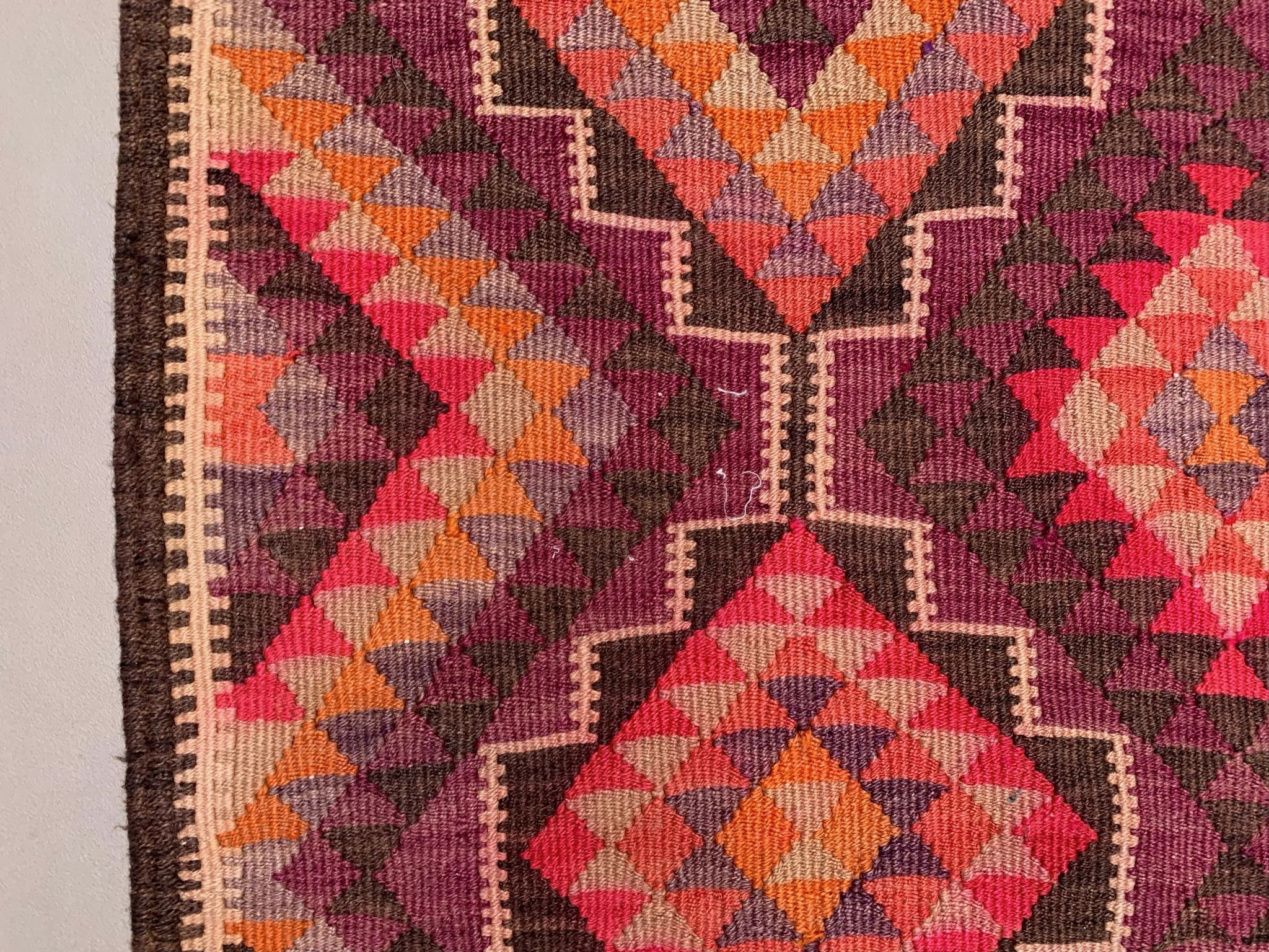 Old turkish kilim runner 360x107 cm