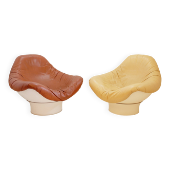 Paire de fauteuils lounge "Rodica" par Mario Brunu pour Comfort Italie, 1968