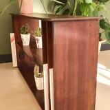Low antique wooden storage unit