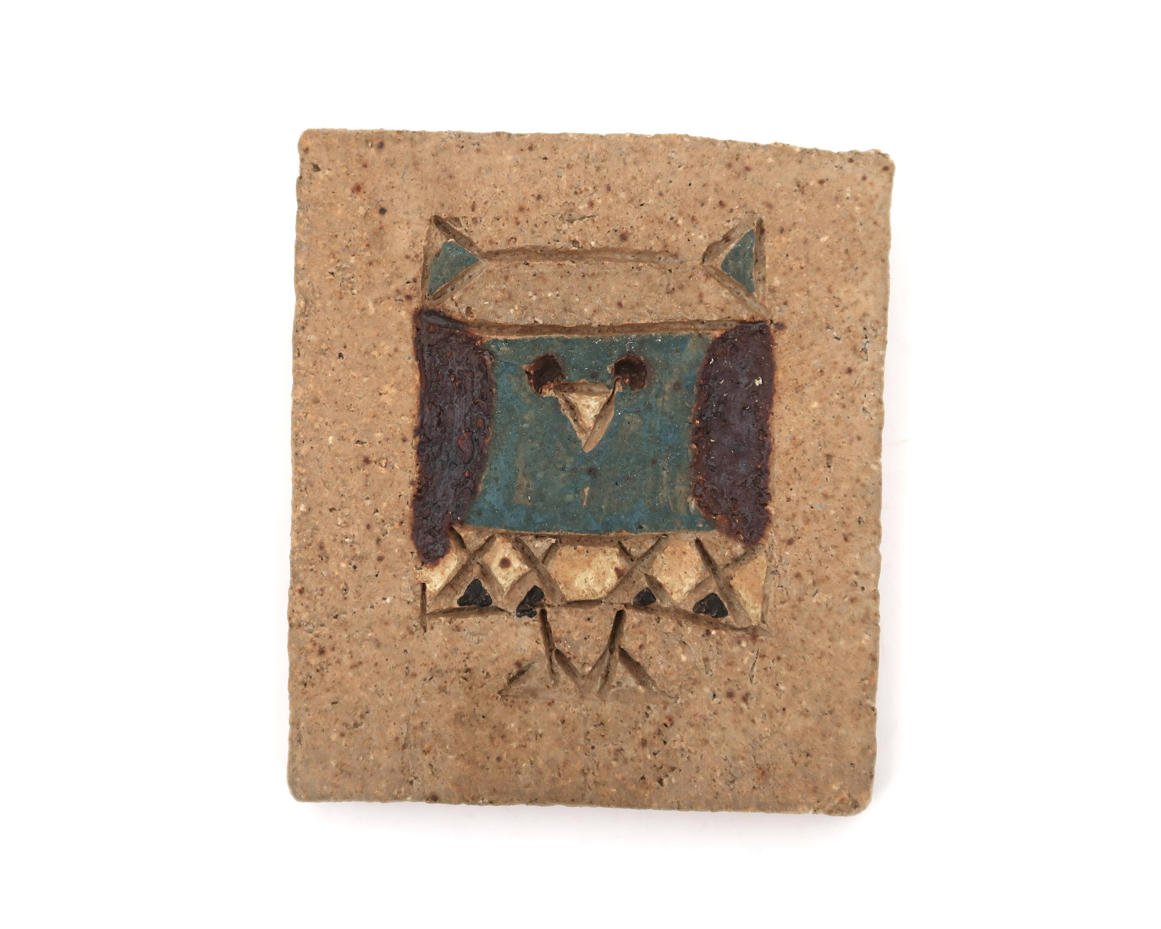 Relief wall sculpture in ceramic by Les Argonautes Vallauris, 1970s