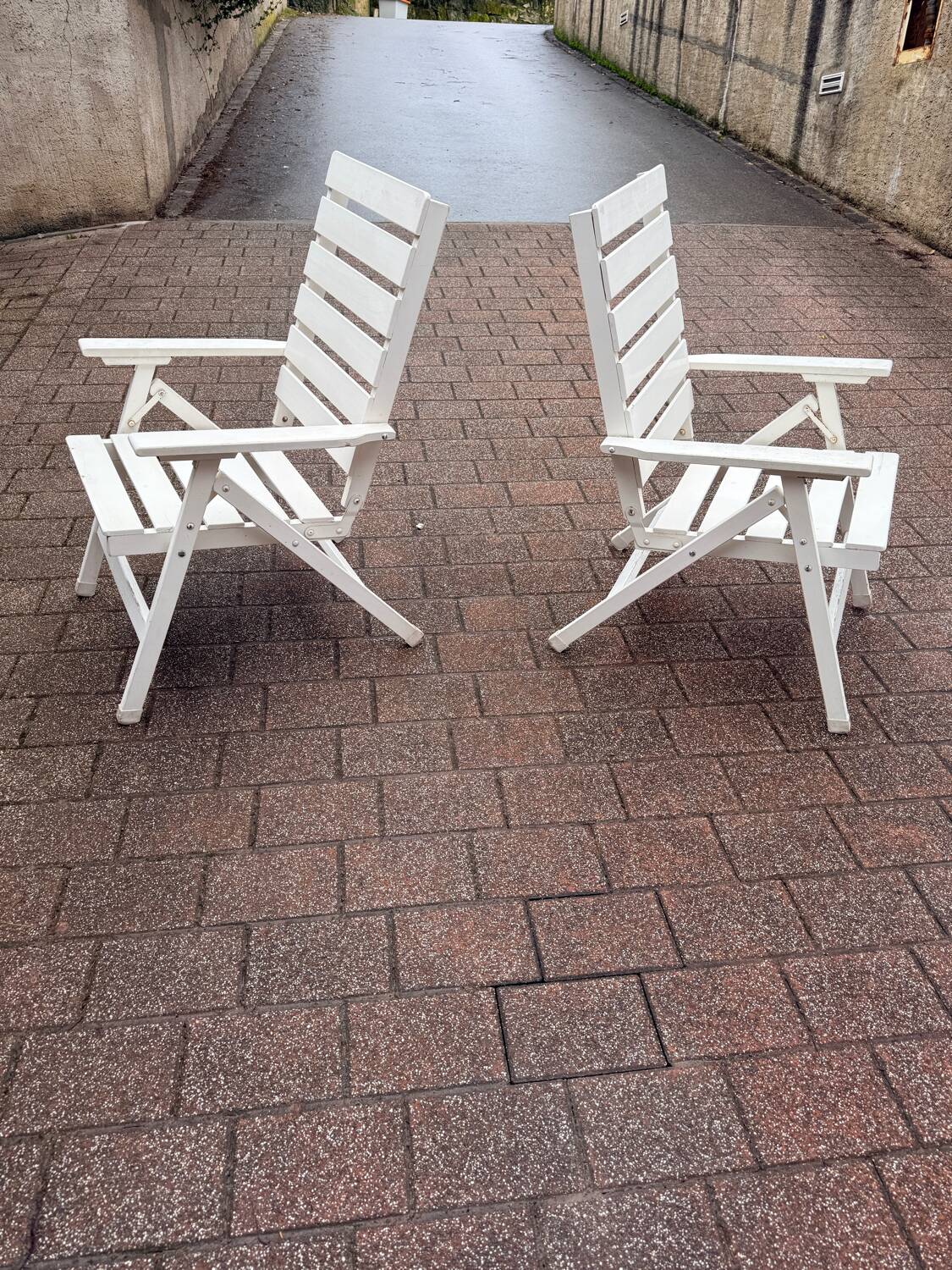 2 chaises transat des années 80