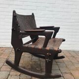 Rocking chair by Angel Pazmino 1960 for Muebles de Estilo