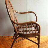 Pair of armchairs attributed to Vivai del Sud, Italy 70s/80s