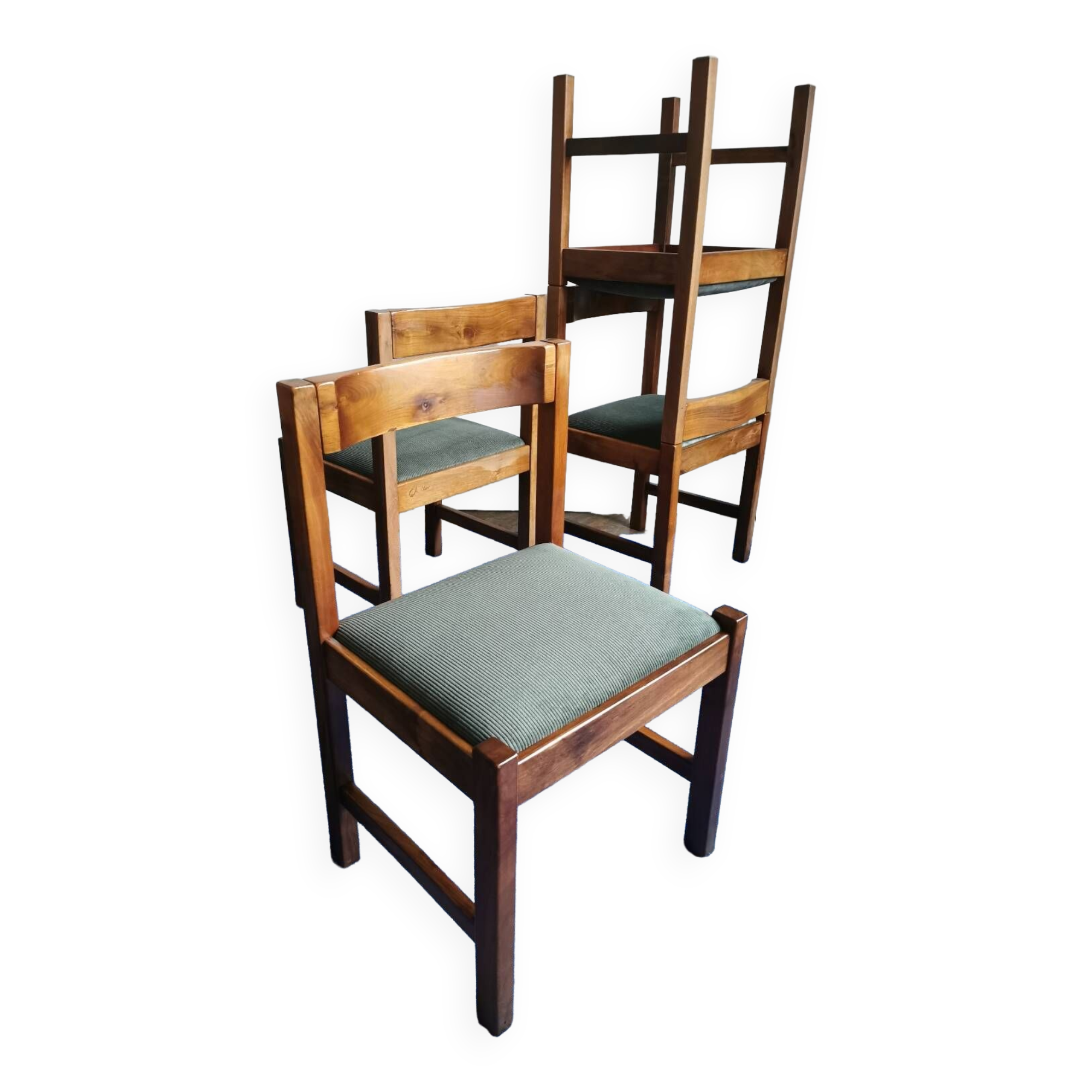 Set of 4 authentic Michelucci chairs