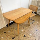 Round Ercol table with flaps