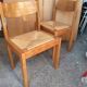 Regain - Paire de chaises en orme et assise en paille