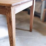 Rustic farmhouse table in solid oak with antique patina finish 200 x 90