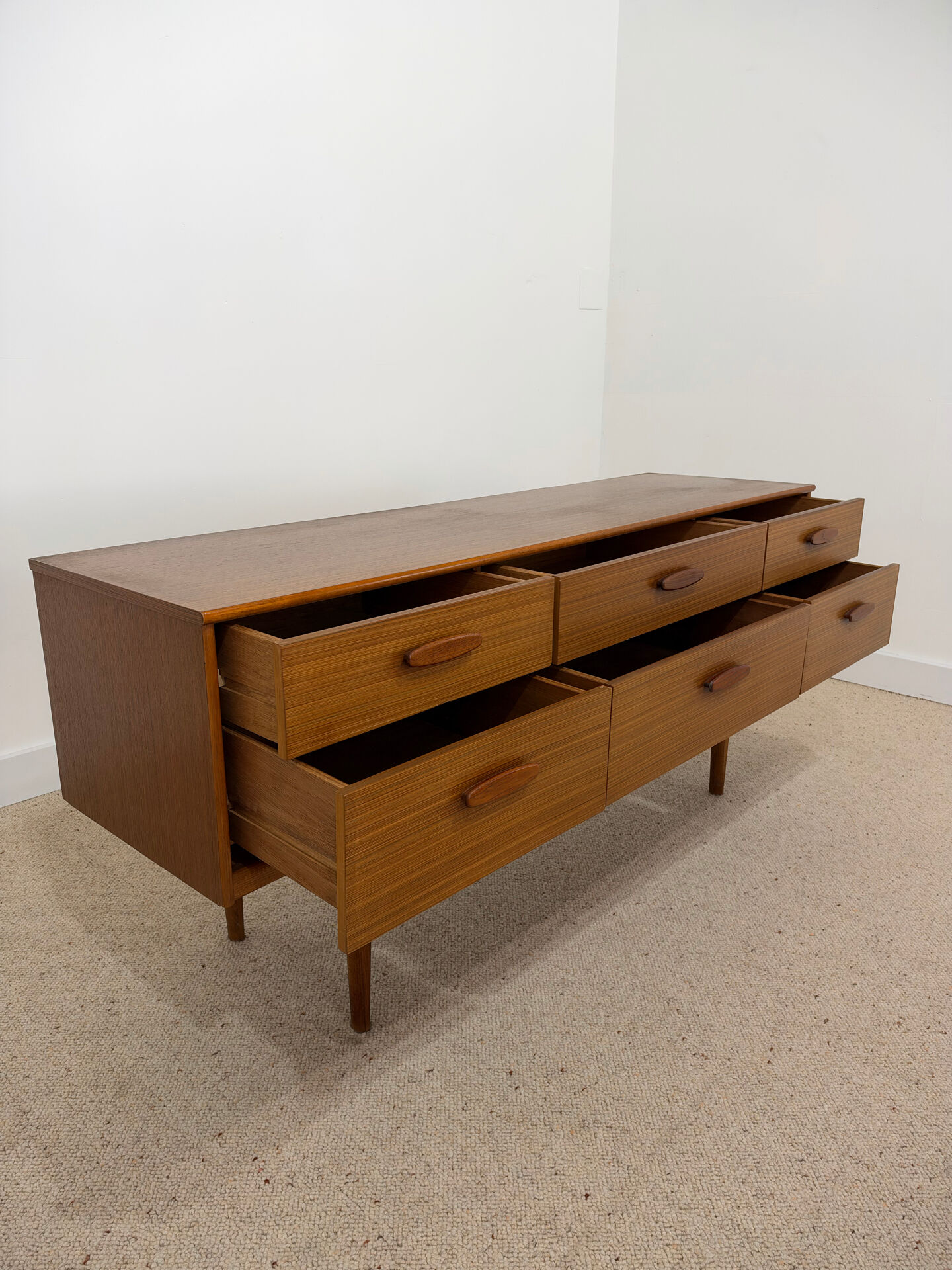 Low enfilade Austin Suite in teak – 1960s