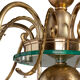 Great chandelier 6 lights with glass cups