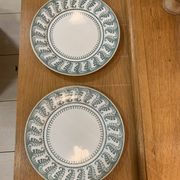 Paire d'assiettes terre de fer