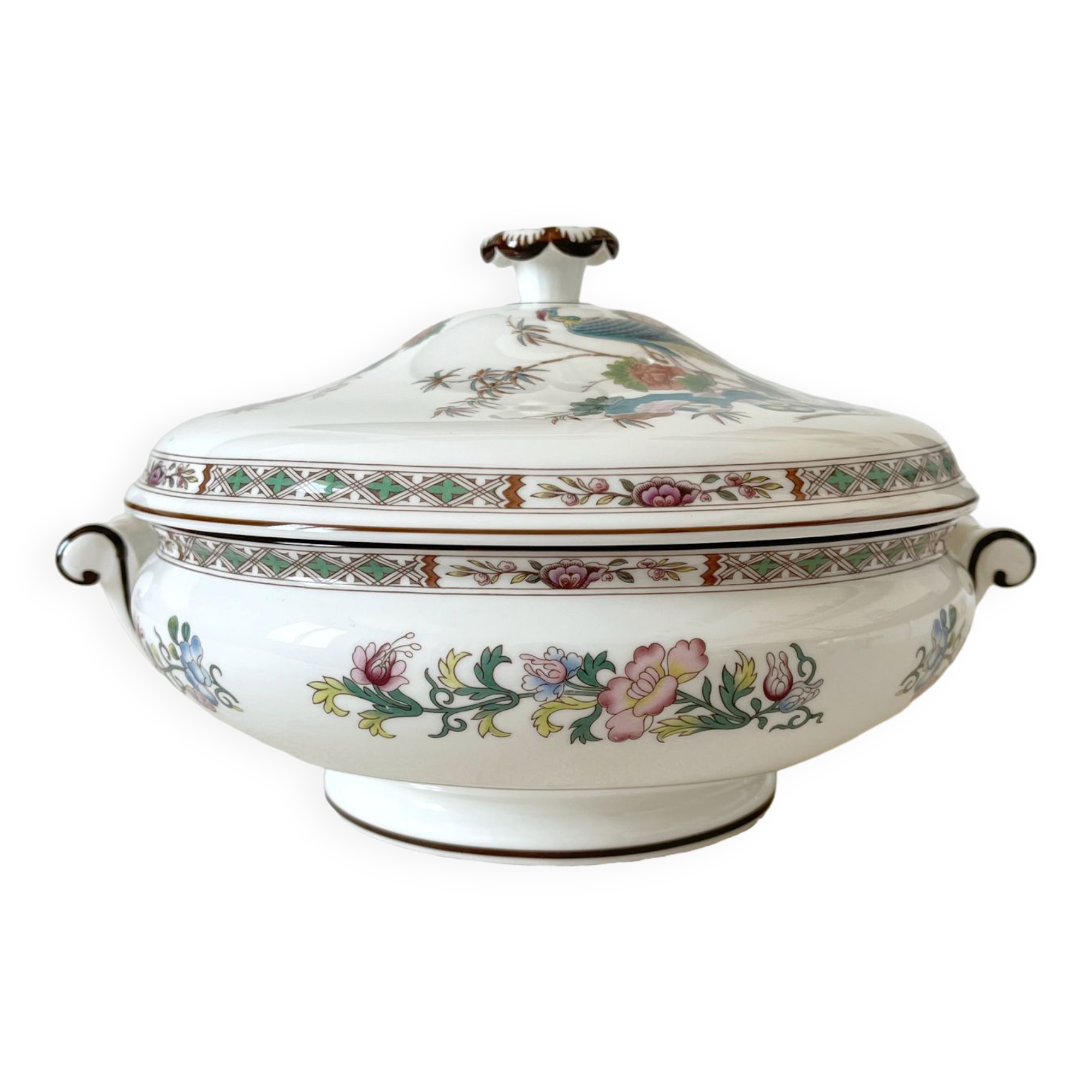 Kutani Crane Wedgwood English earthenware tureen