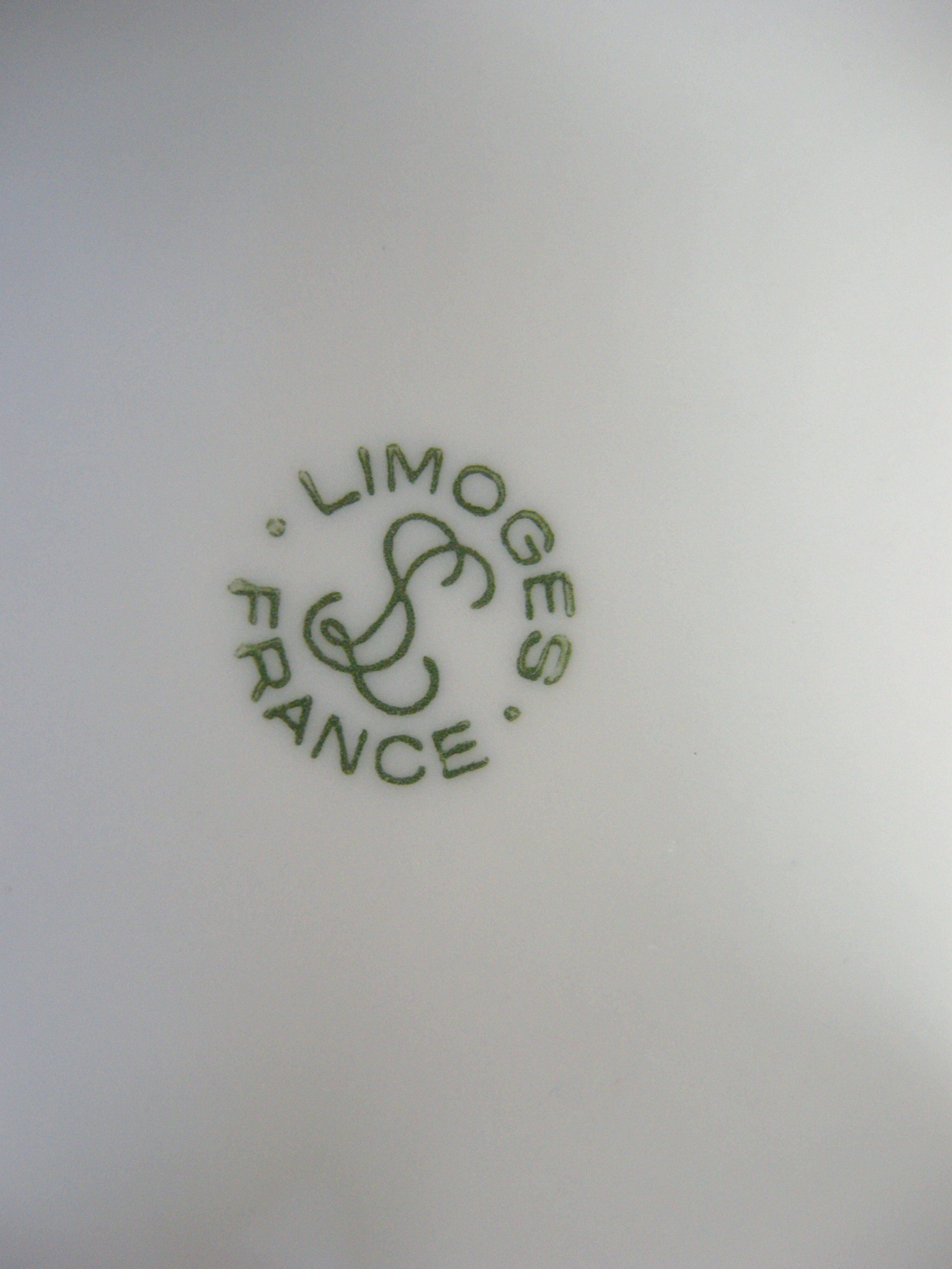 Paire de vases vintage 1960 porcelaine de Limoges