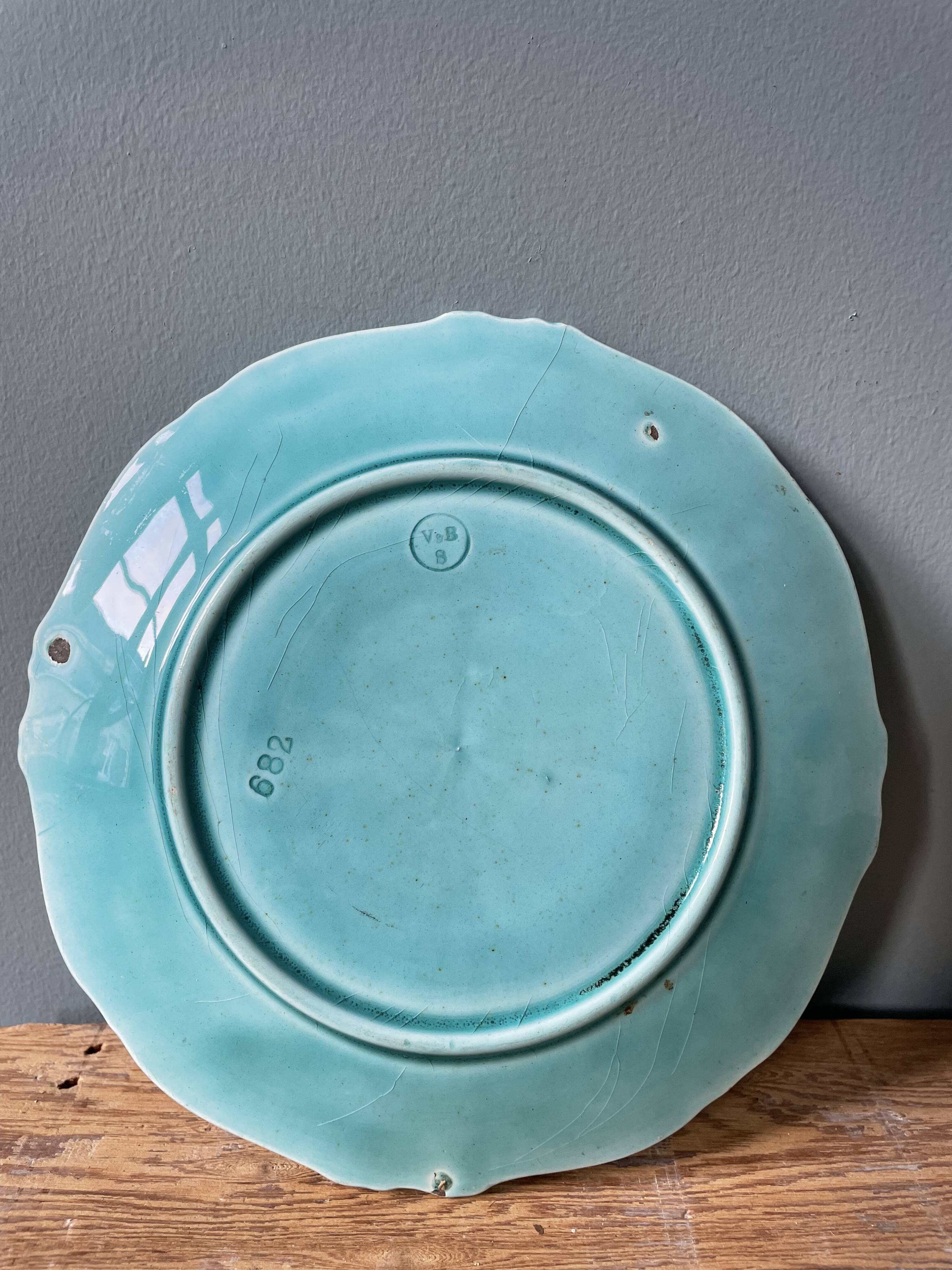 Old plate in slurry, Villeroy and Boch