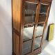 Pair of display cabinets in solid cherry wood from the 19th century.