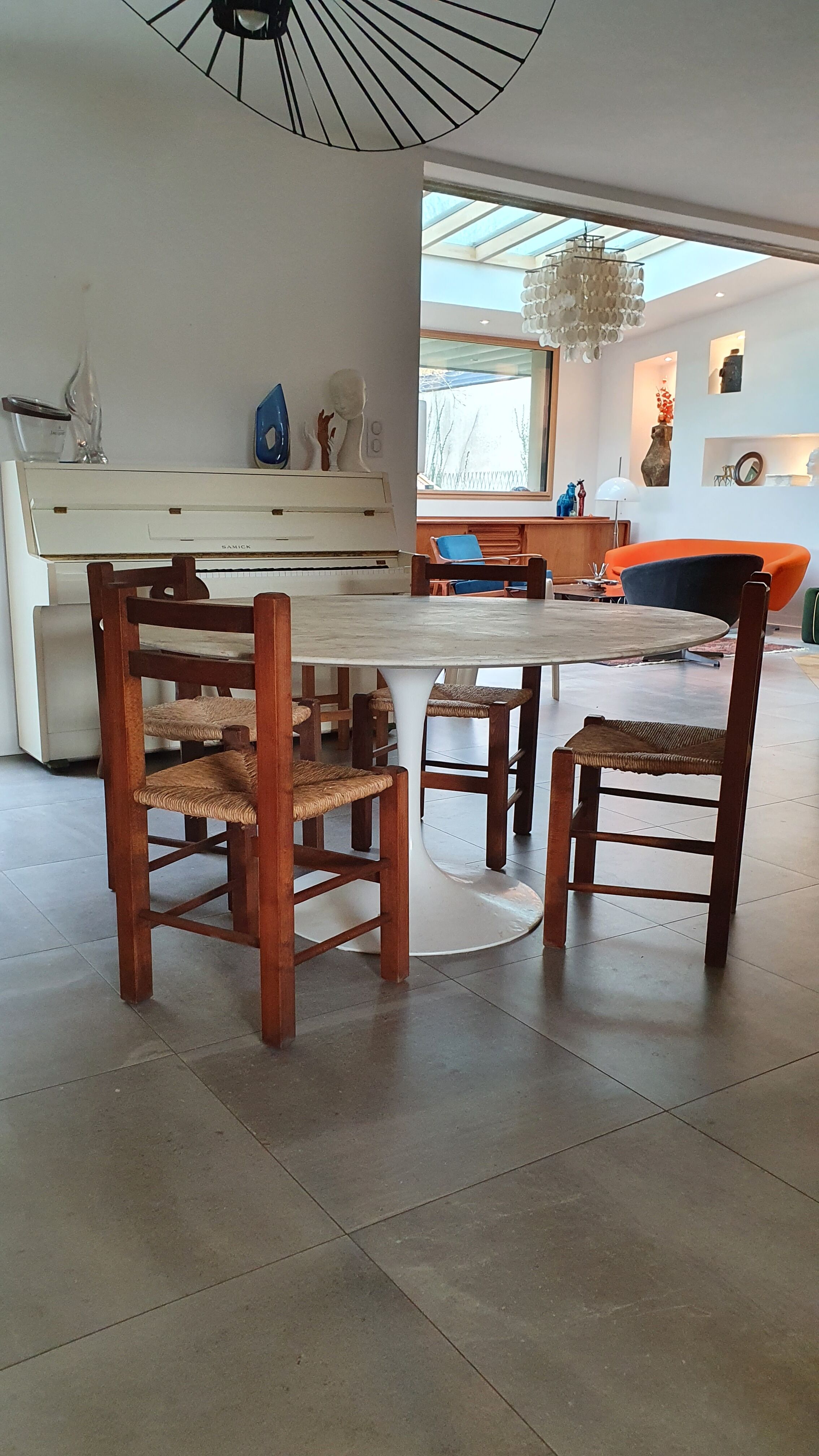 Set of 4 mulched chairs