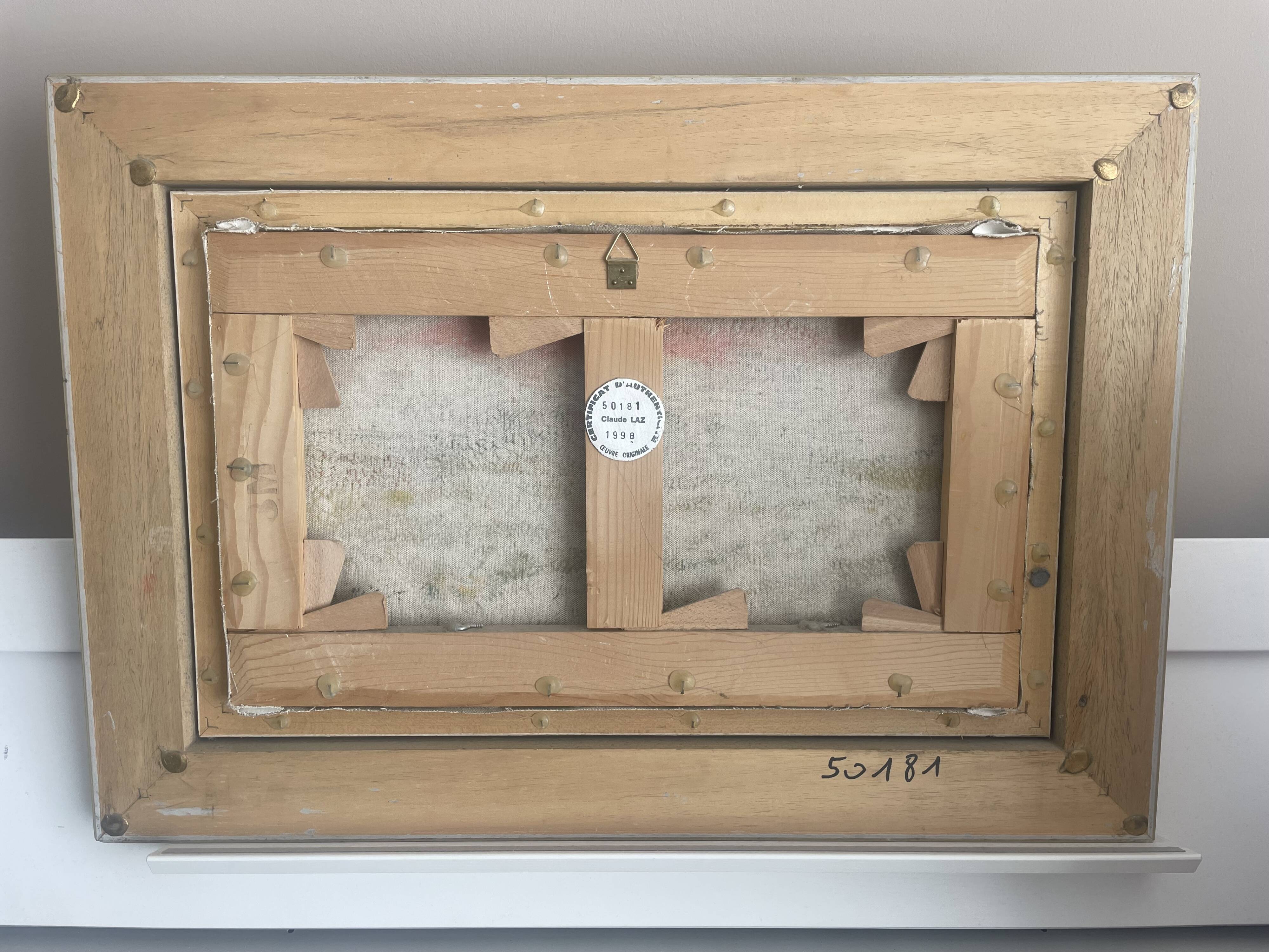 Tableau huile sur toile signé Claude Laz 1996