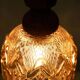 1970s brutalist glass pendant, vintage Swedish pendant.