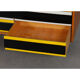 Yellow and black chest of drawers, model U-453, by Jiri Jiroutek, 1960