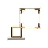 QUADRO Led Metal Gold Table Lamp - Lumen Center Italia