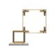 Lampe de table QUADRO Led Métal Or - Lumen Center Italia