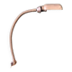 Old workshop lamp, silver metal, flexible, 1950