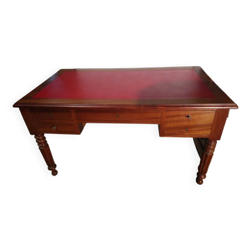 Louis Philippe style walnut desk.